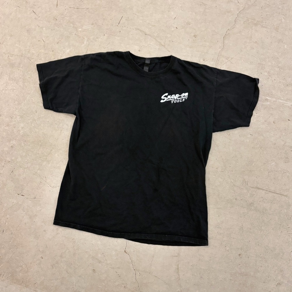Snap-on Tools Rat Truck Garage Graphic T-Shirt Mens Large Black Ratical Hot Rod